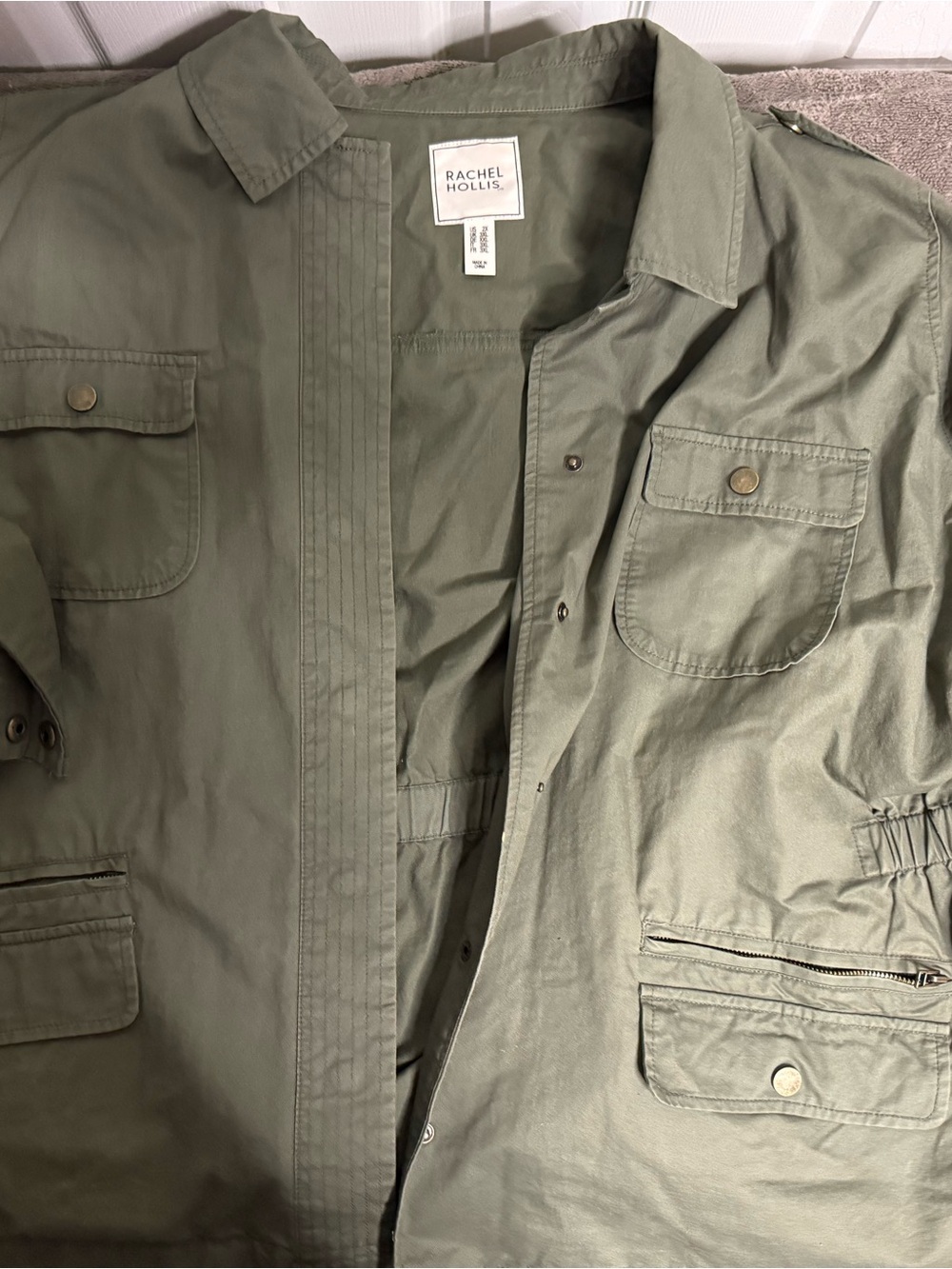 Women’s Olive Utility Jacket